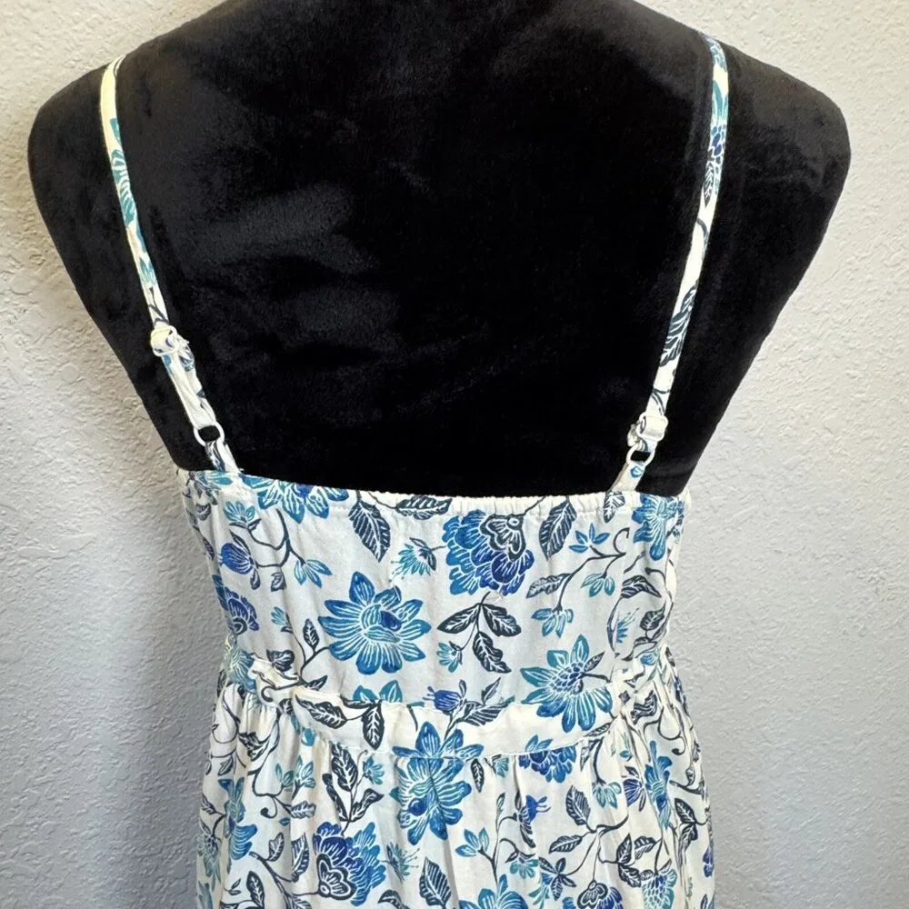 Old Navy Girls XL (14) Sleeveless Button-Front Tiered Fit‎ & Flare Midi Dress